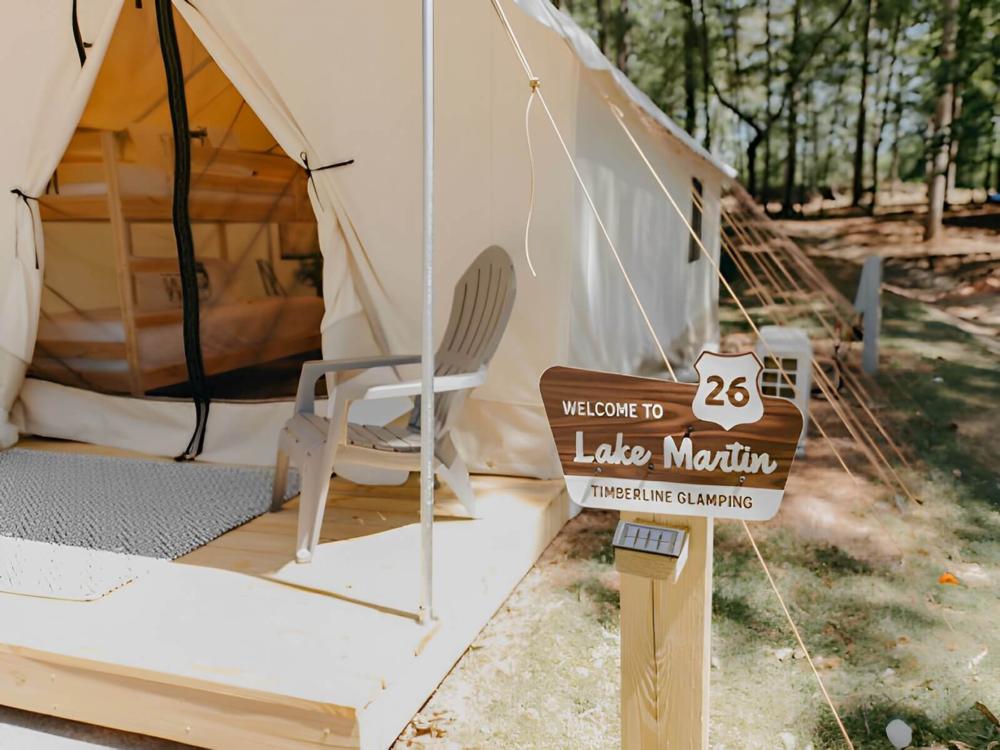 Glamping site at Timberline Glamping at Lake Martin