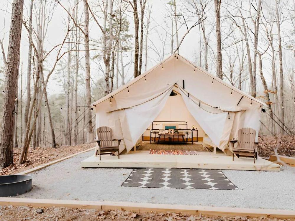 Glamping Safari tent at Timberline Glamping at Williamsburg