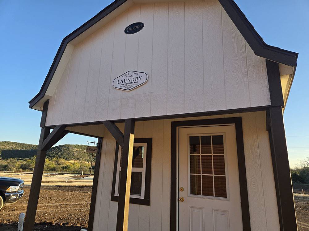 Exterior of the laundry building