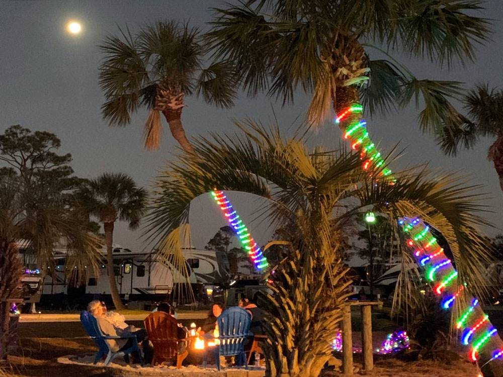 Nighttime at the RV park