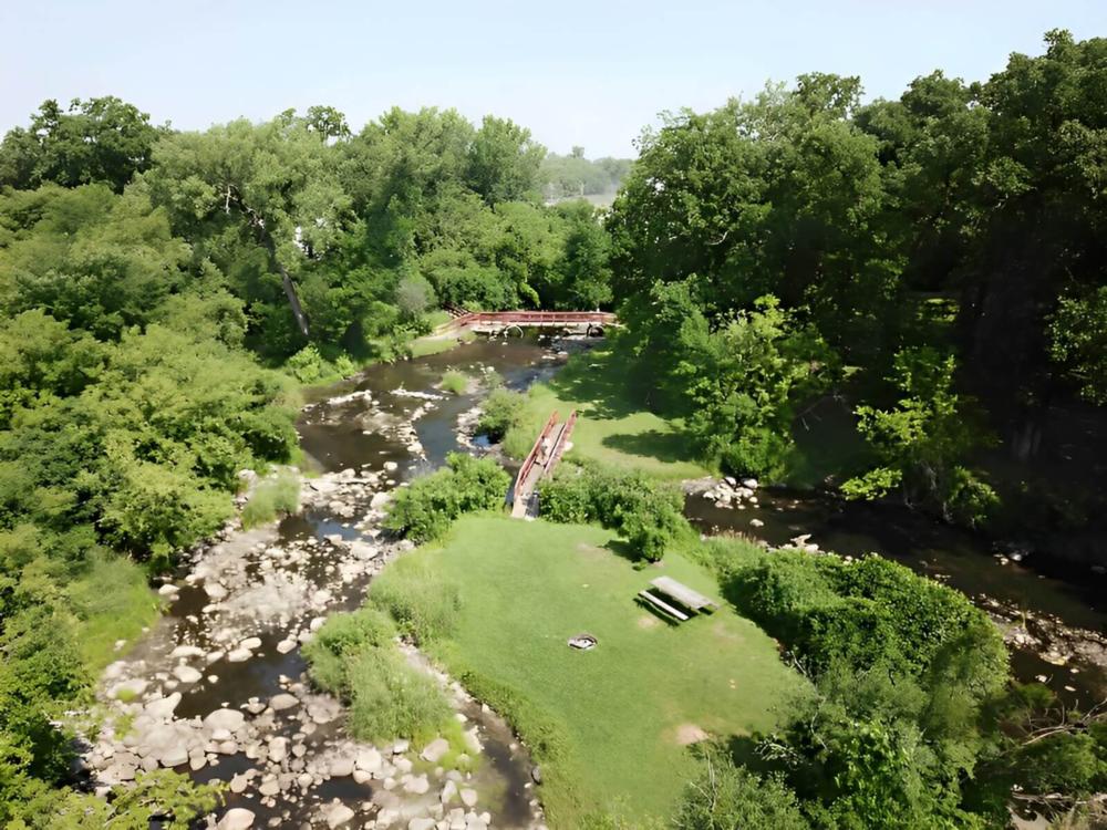 Creek at site Swift Falls County Park