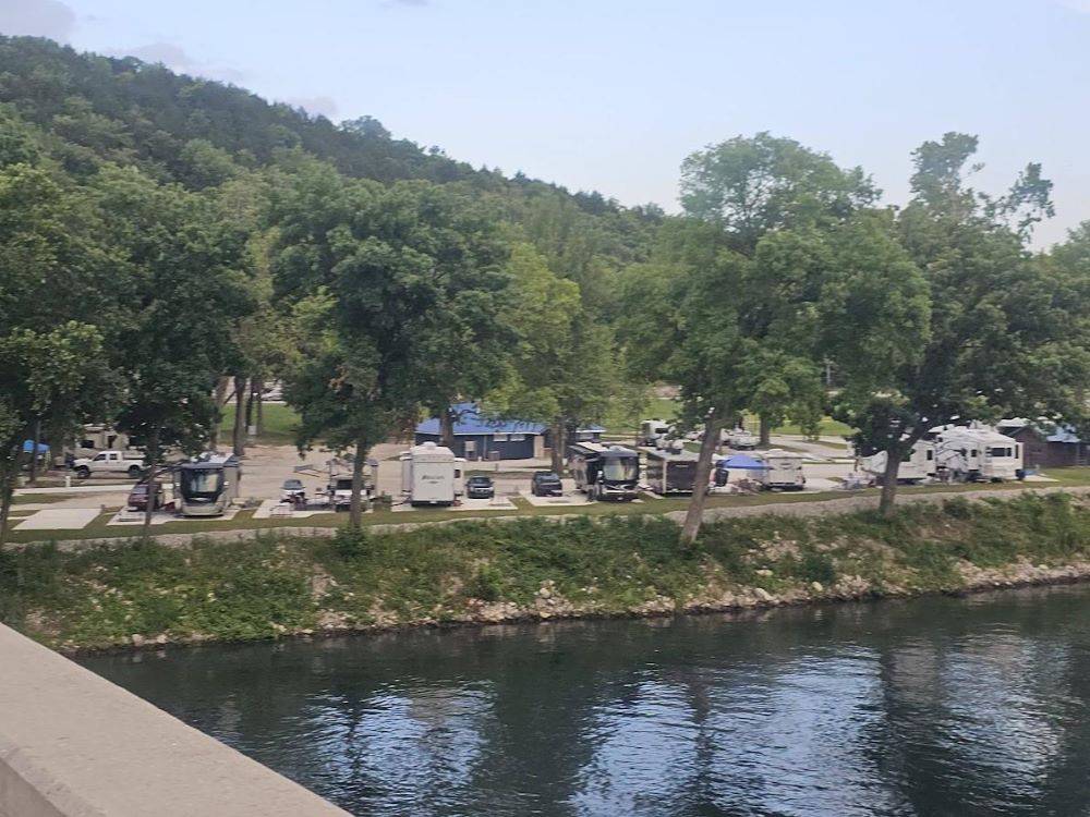 View of the sites at Lakeshore RV Park