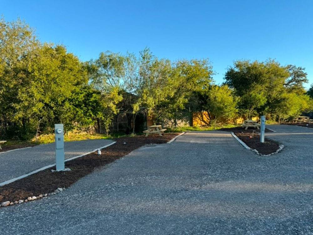 RV sites near many trees