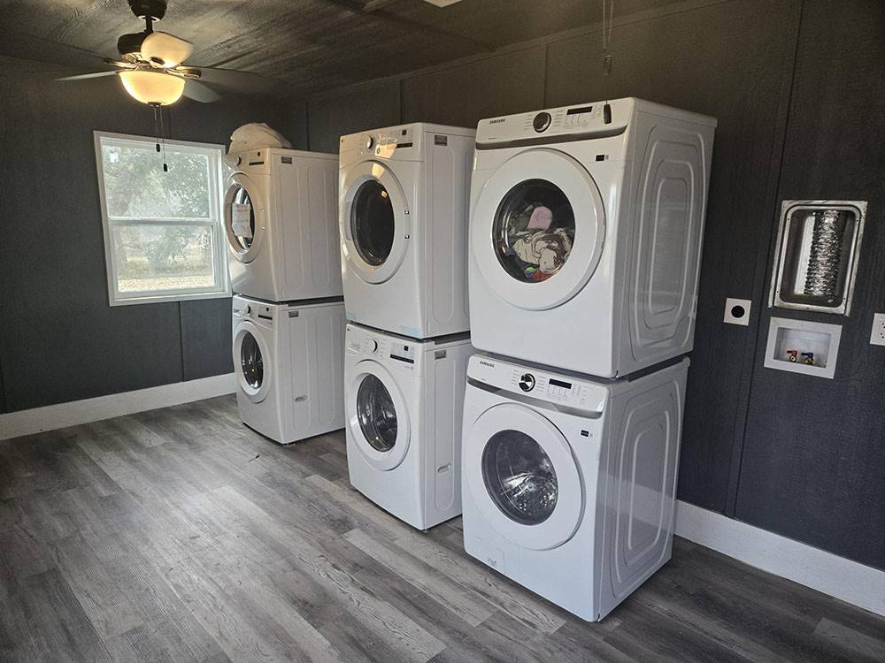 Washing machines in the laundry room
