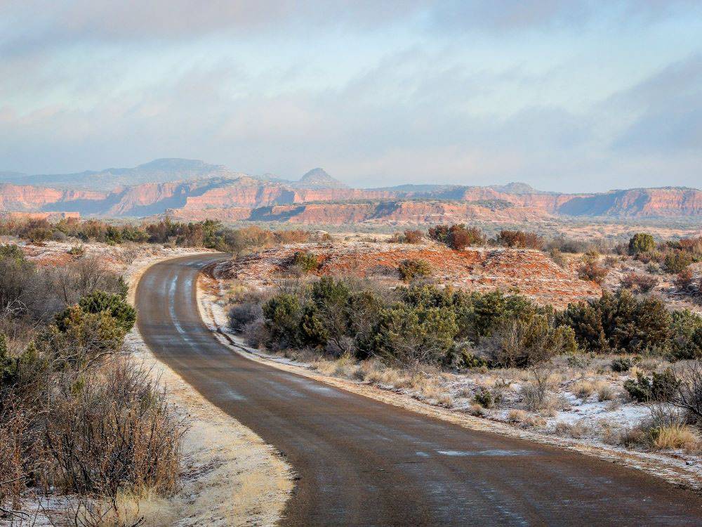 A road with a scenic view of the mountains