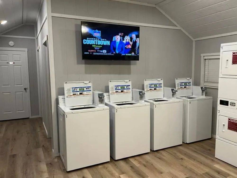 Interior of the laundry facility