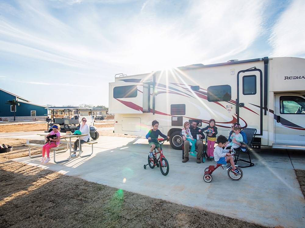 Kids at a RV site