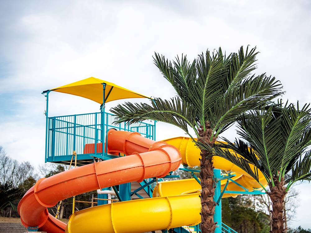 Slide at the pool