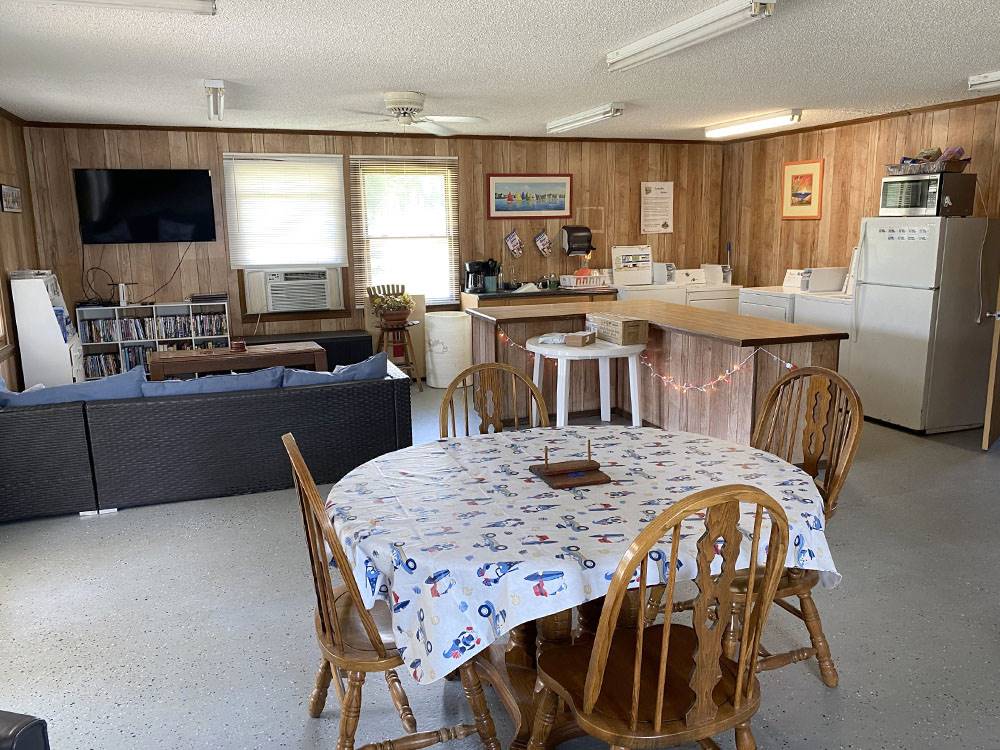 Interior of the clubhouse