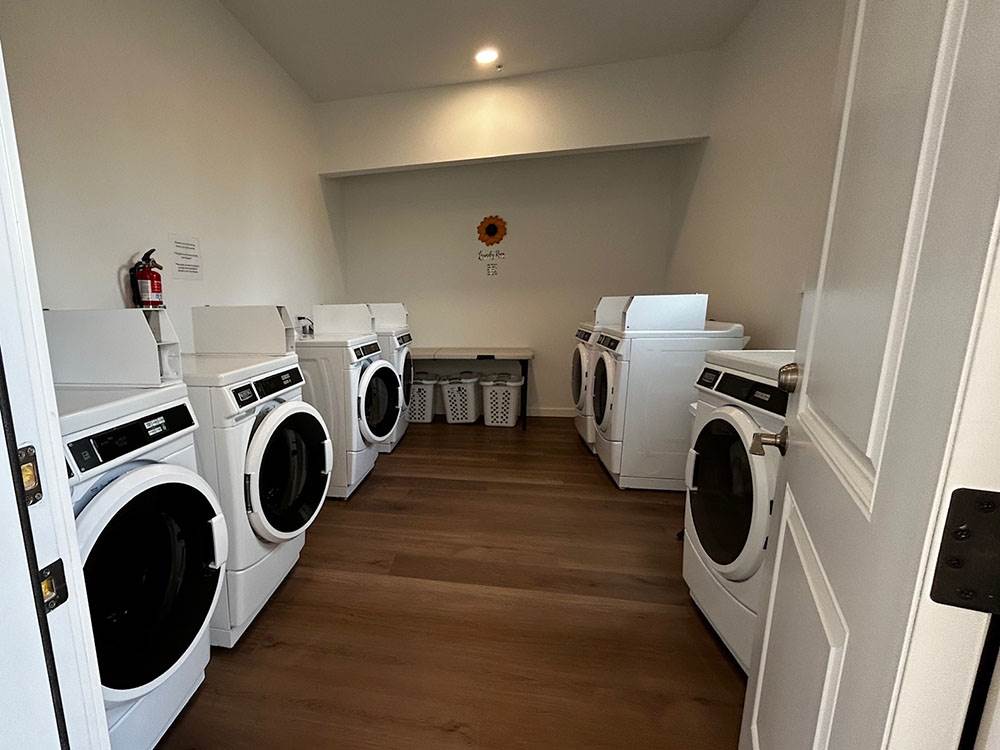 Inside the laundry room
