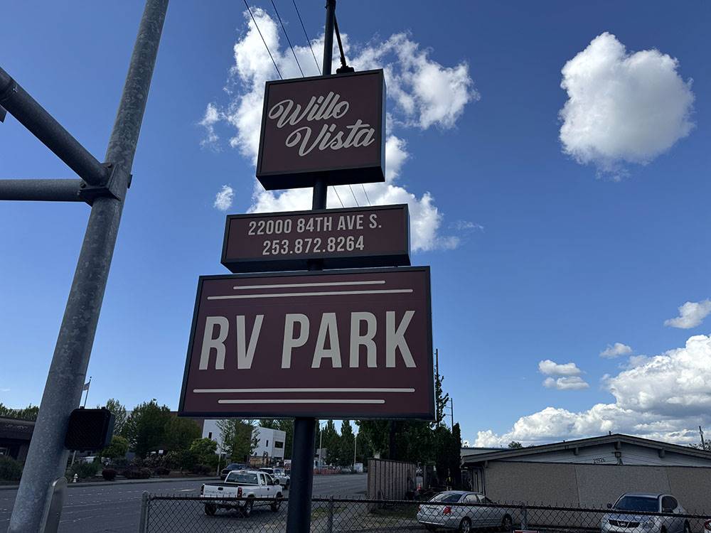 Entrance sign