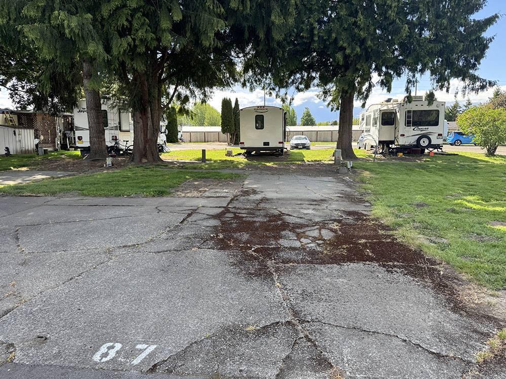 One of the paved sites