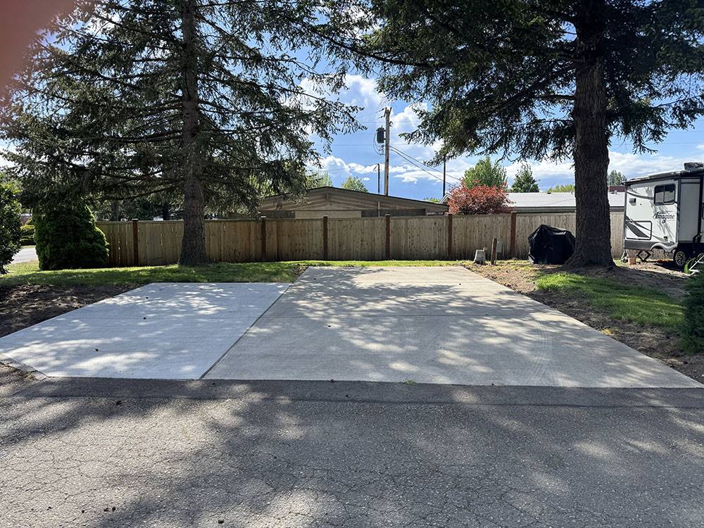 Paved RV site