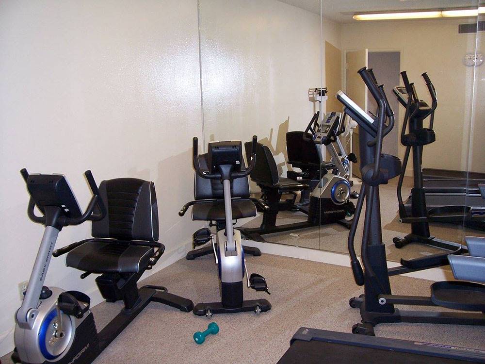 Equipment in the exercise room