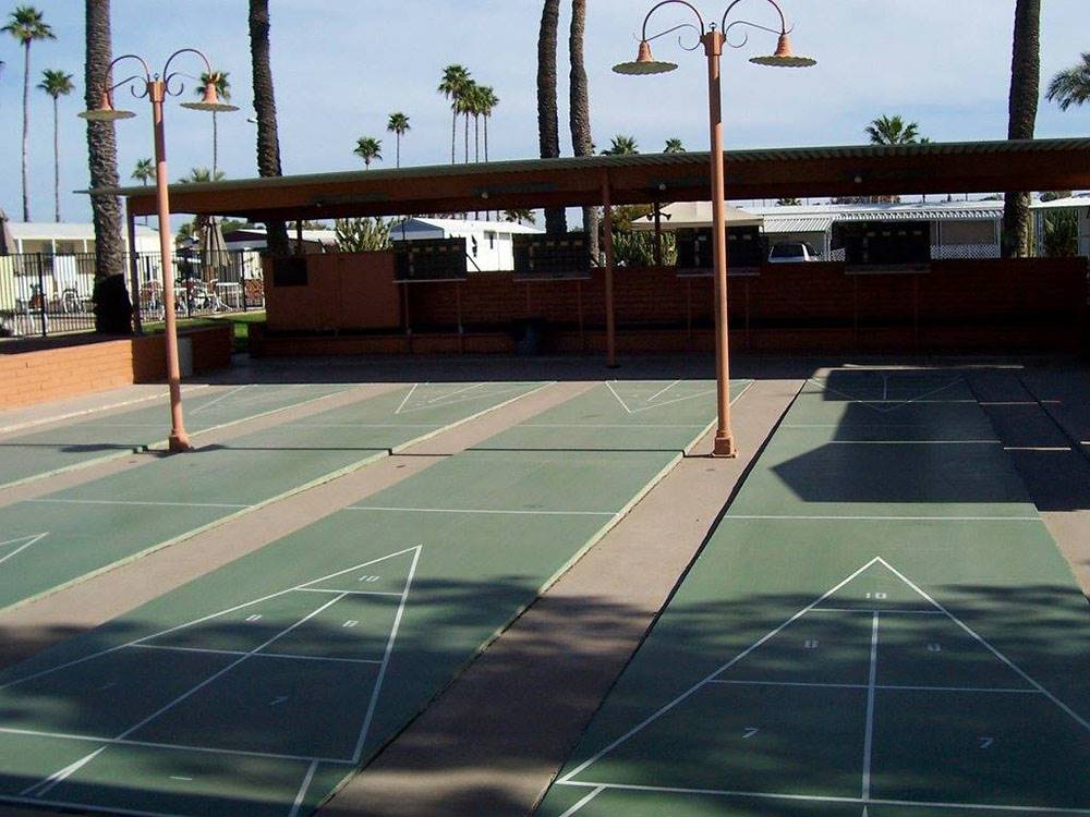 Shuffleboard courts