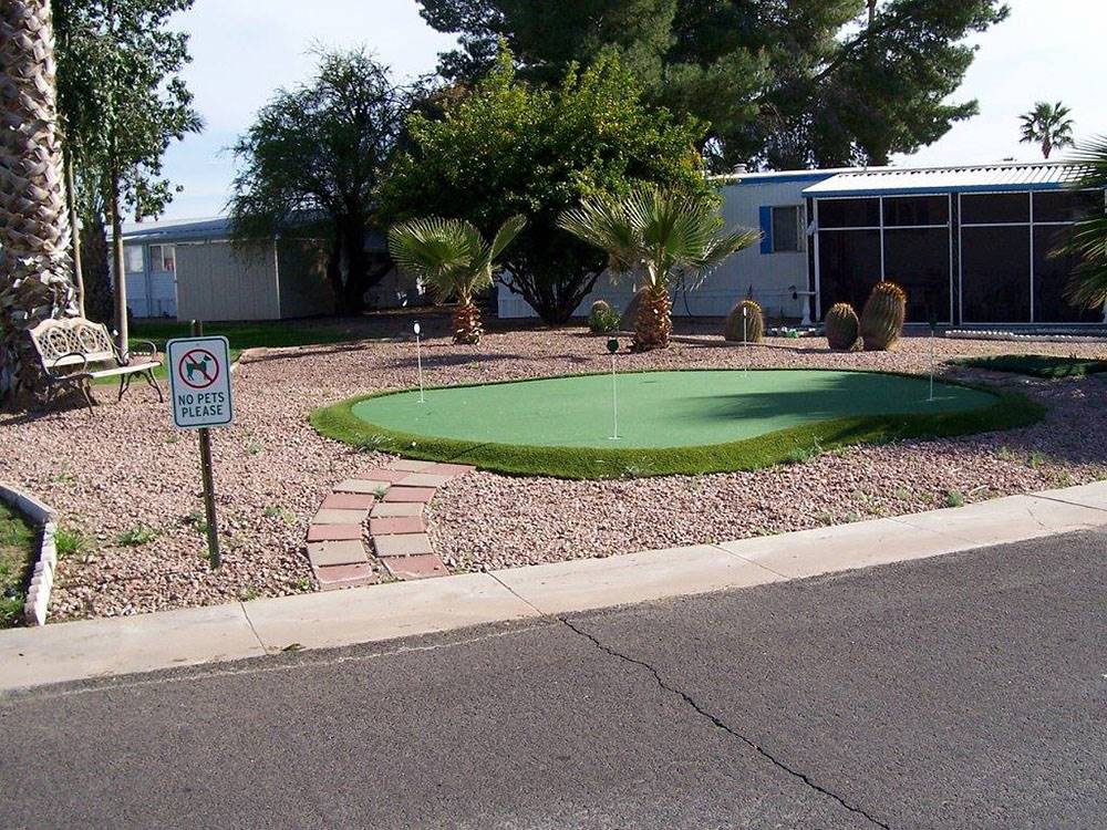 A little putt putt green