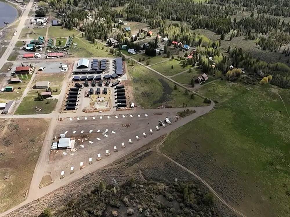 Aerial view of the park