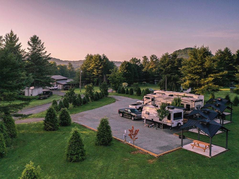 Sites at sunset