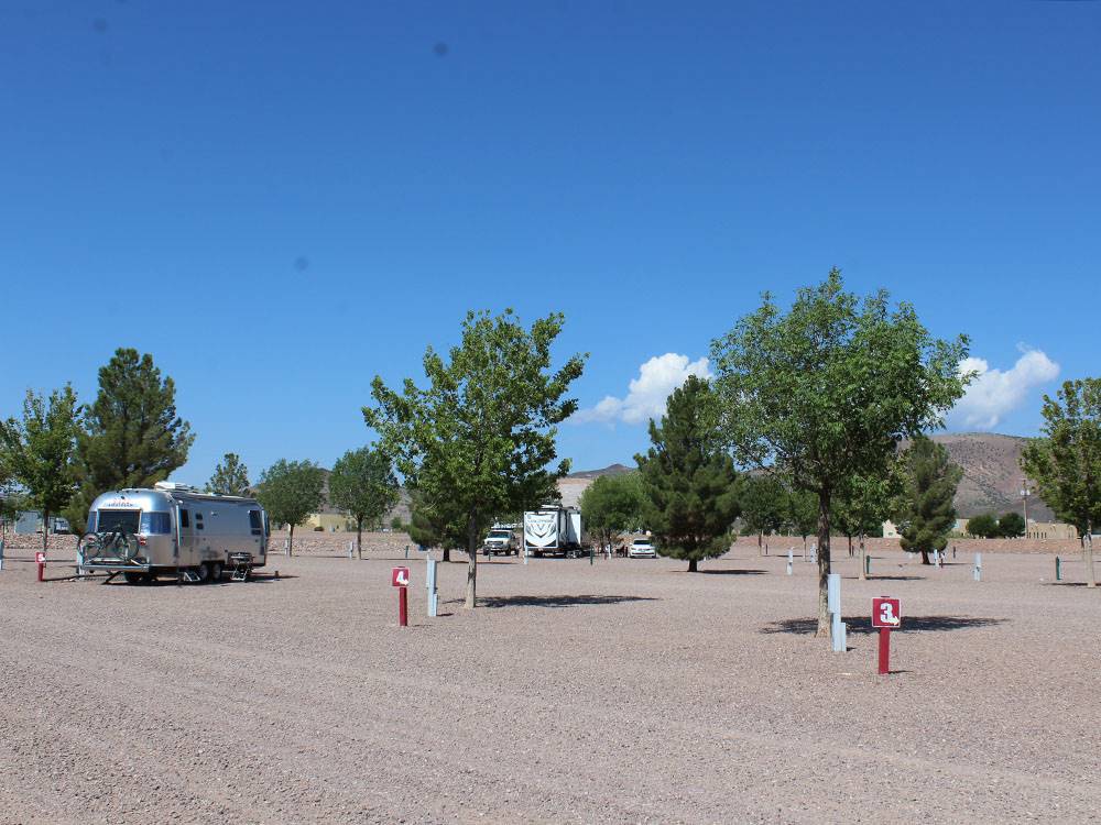 An Airstream at a site