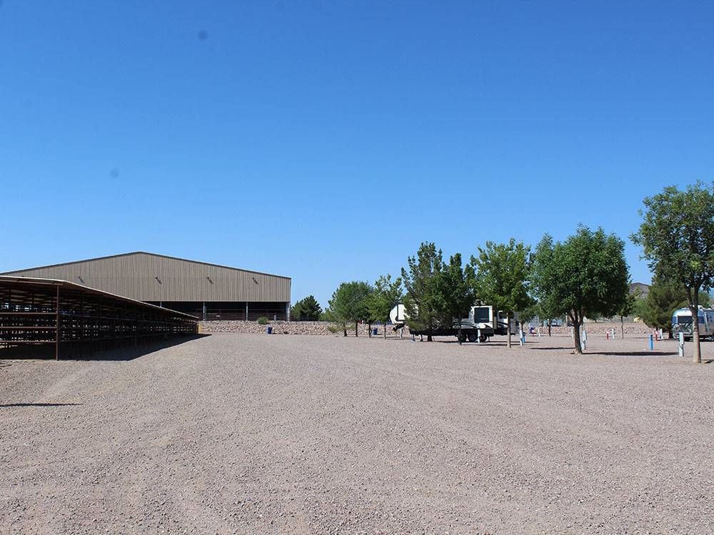 A horse corral