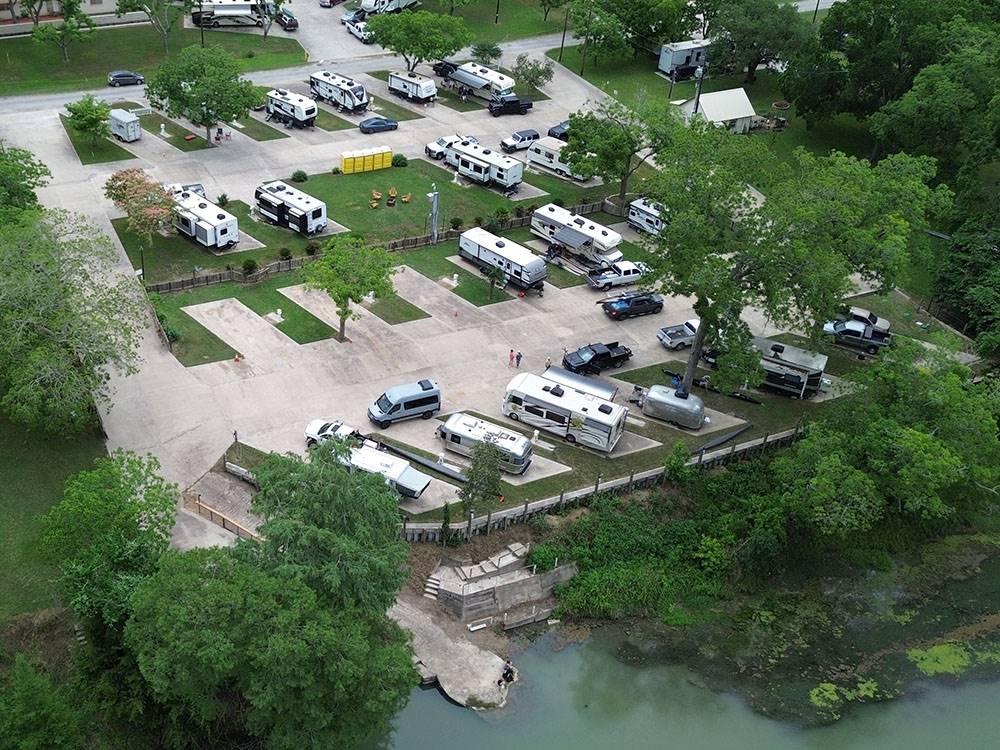 Aerial view of the park