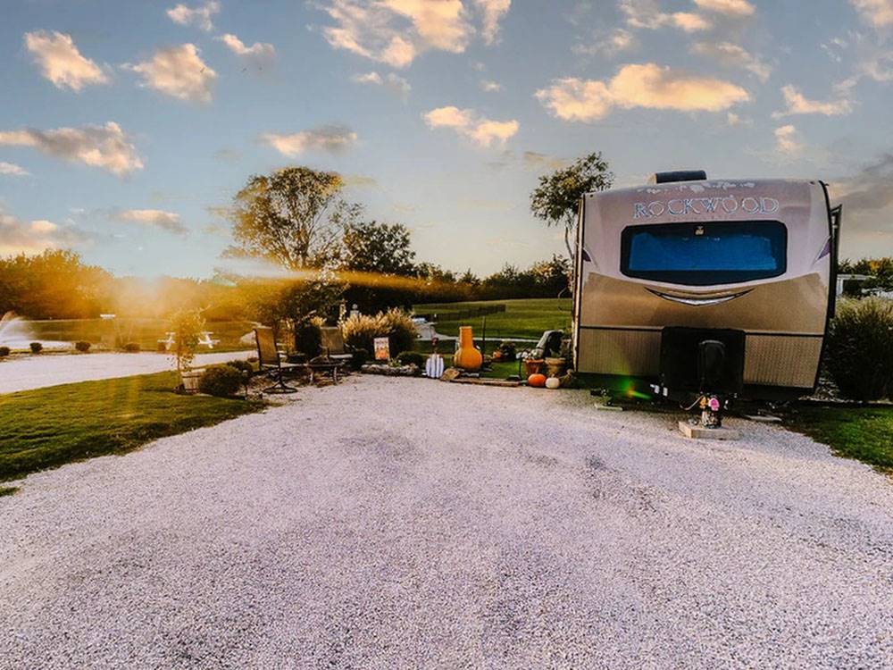 RV parked on site
