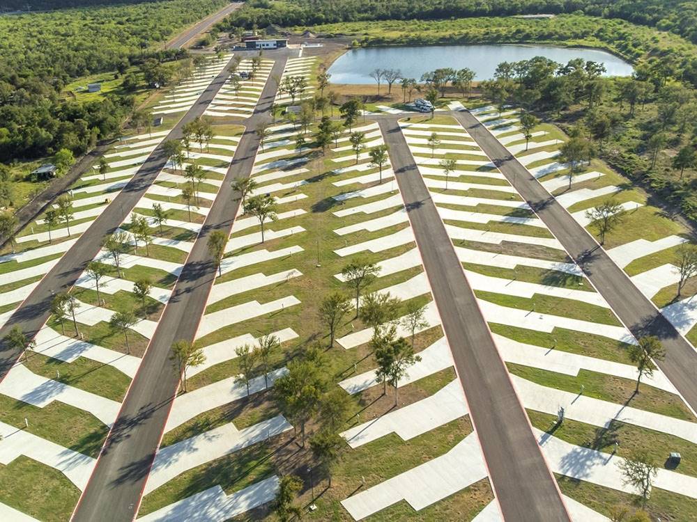 Aerial view of sites