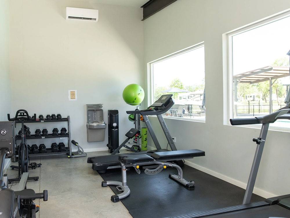 The exercise room