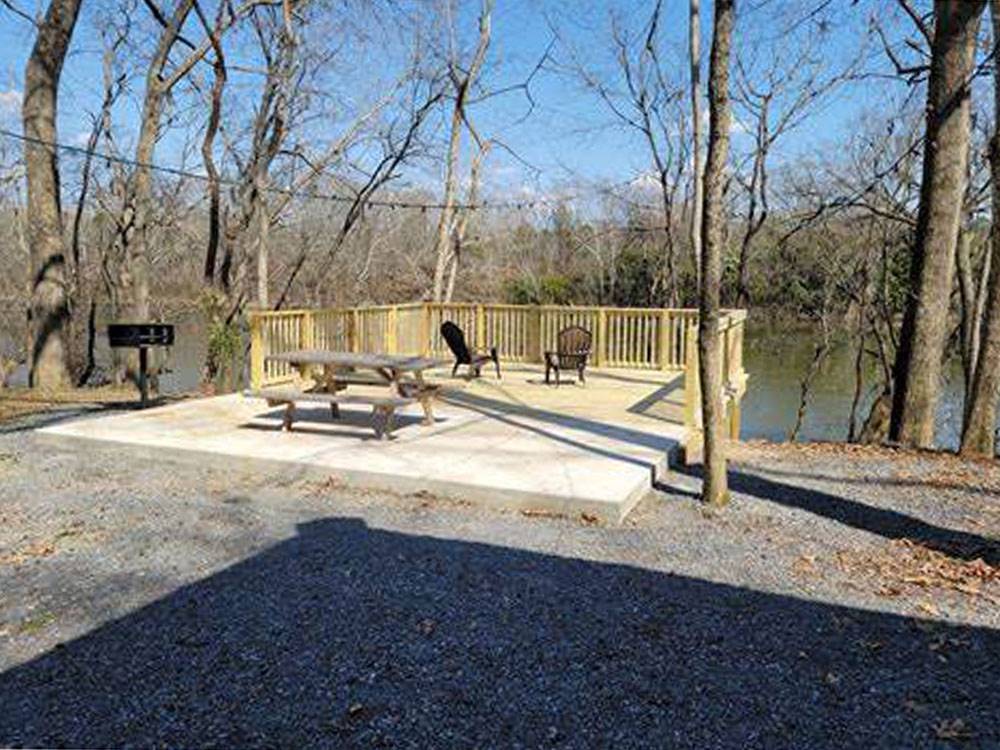 Enjoy sitting at the Rivers Edge