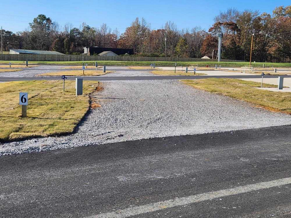 Gravel sites at Serenity RV Park