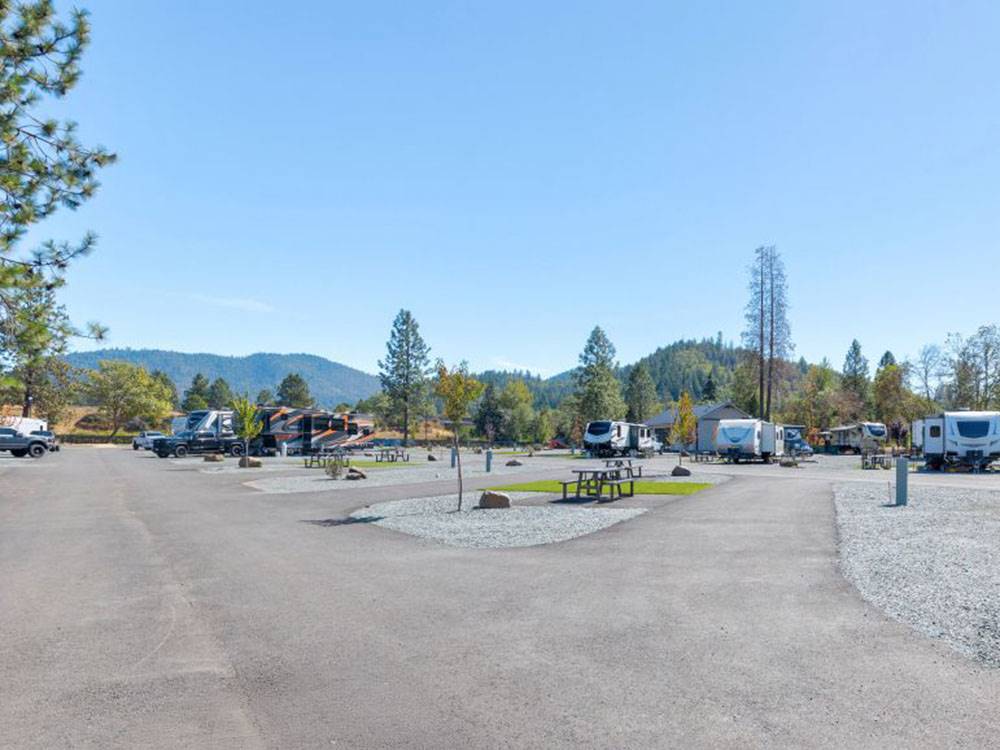 The road that leads to RV sites
