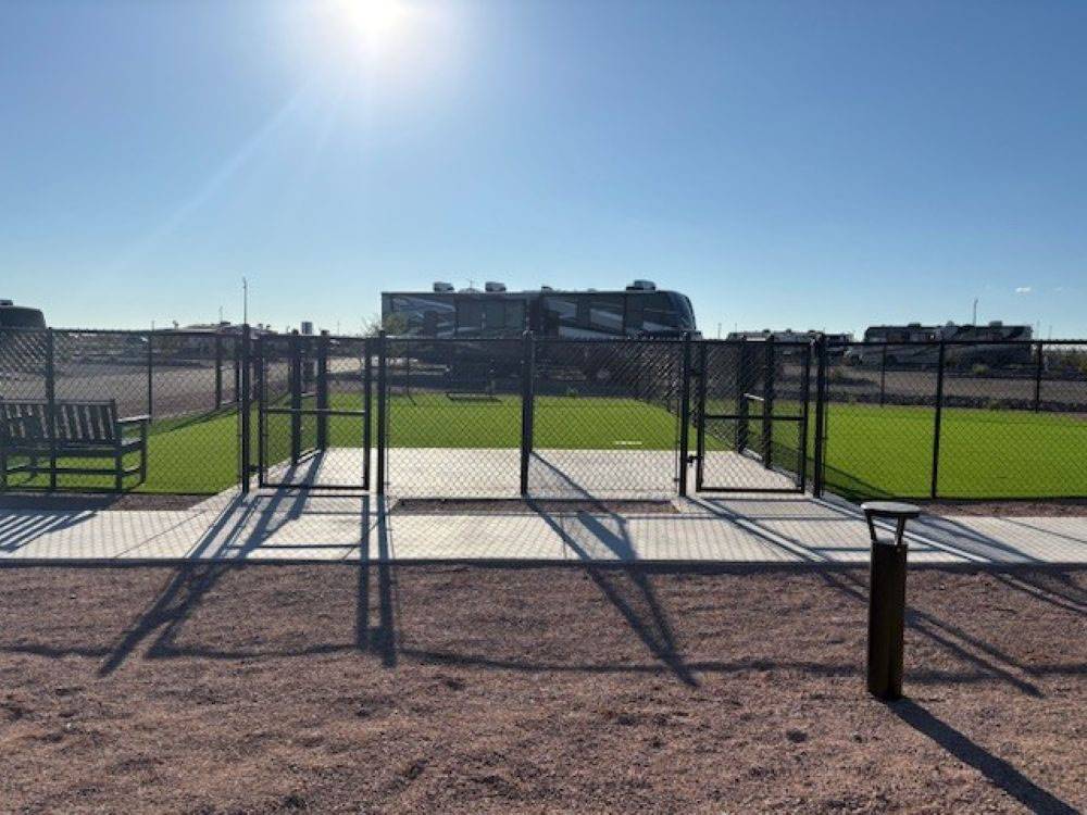 Enclosed dog park