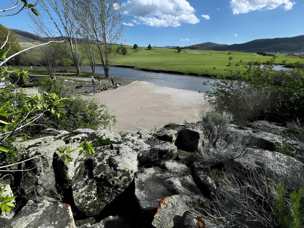 View of the water by Lost Trail
