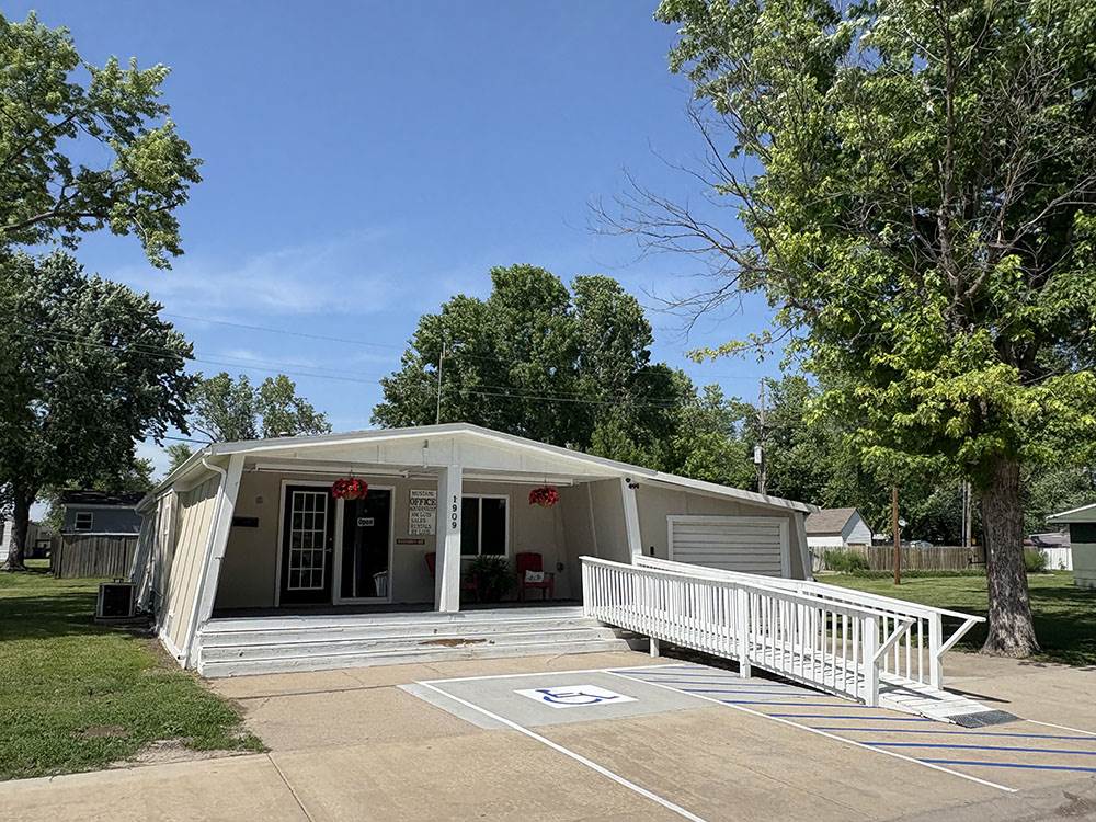 The office with a ramp for access