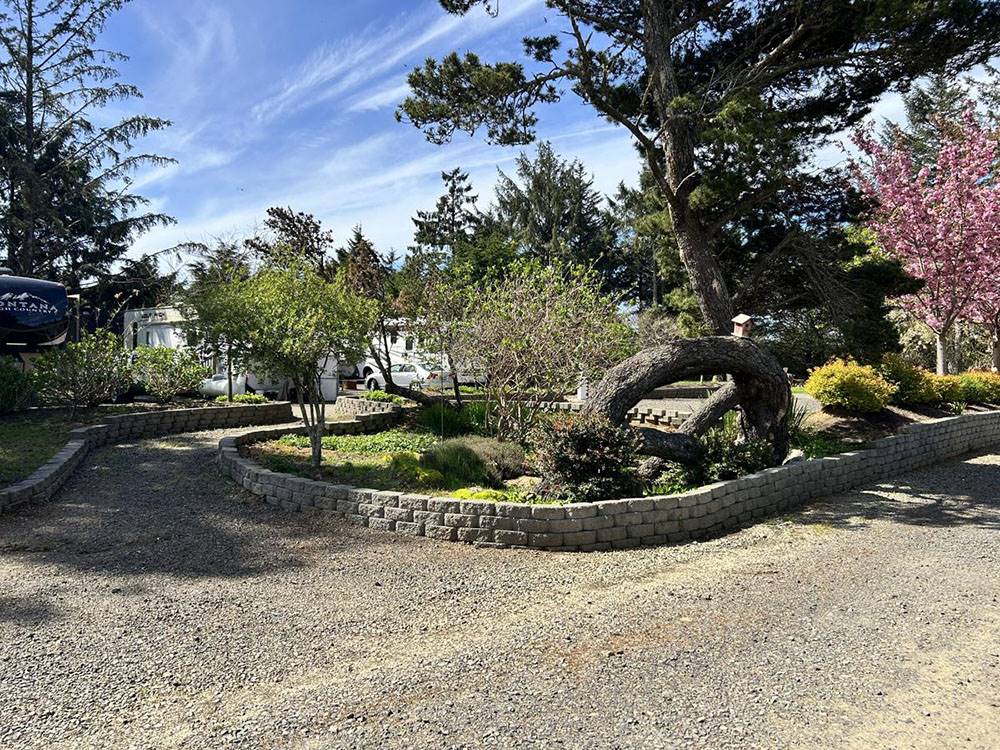 Beautiful landscaping at the park