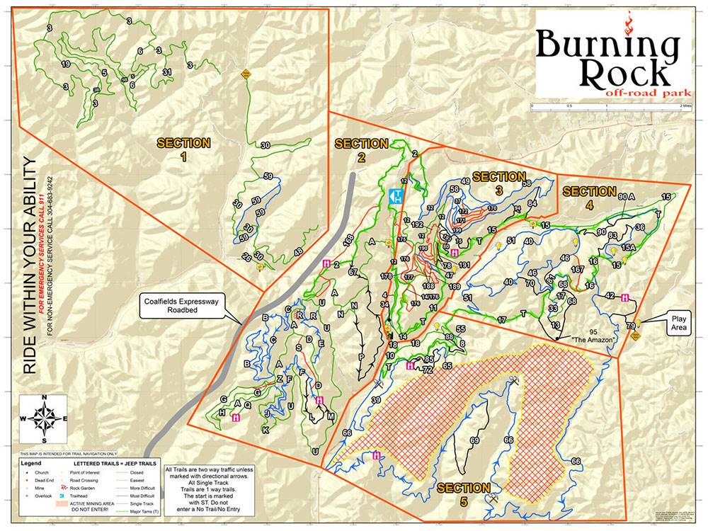 A map of the grounds