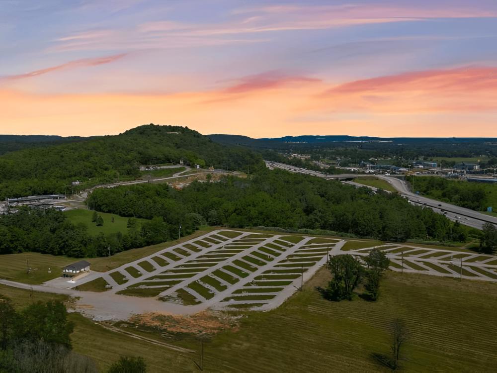 Aerial view of the RV park
