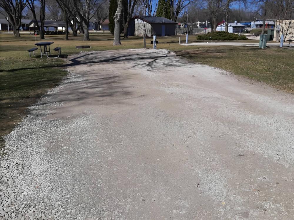 Open RV space at site Sam Robinson Memorial Park