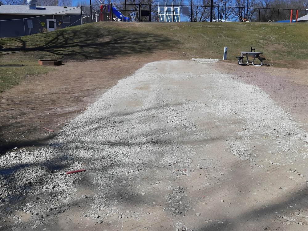 Gravel site at Sam Robinson Memorial Park