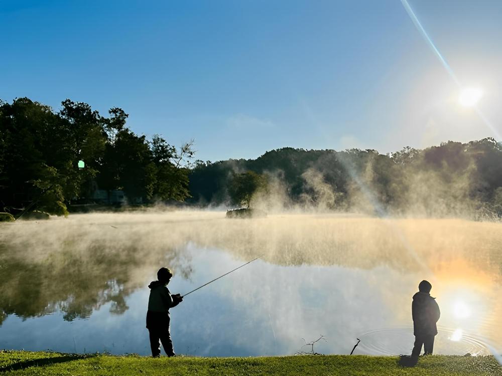 People fishing at Askew's Landing RV Campground