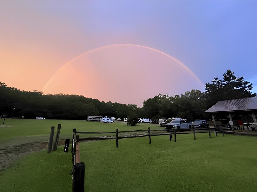 Rainbow at the park Askew's Landing RV Campground