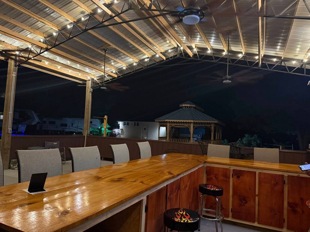 Covered seating area