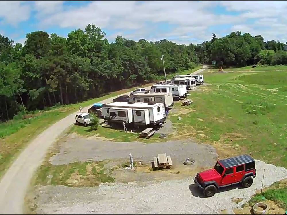 Aerial view of sites