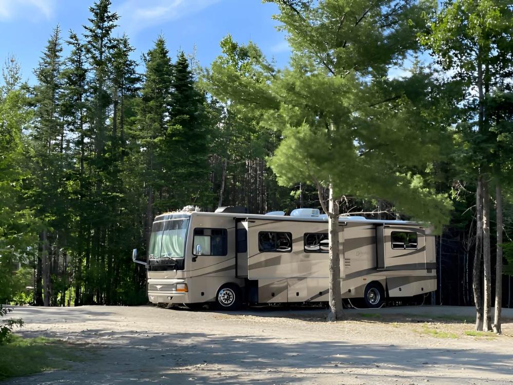 RV parked in a site