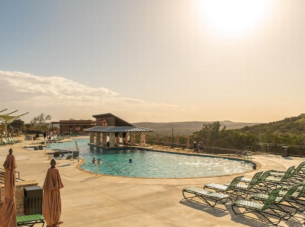 Pool at site Camp Fimfo Texas Hill Country