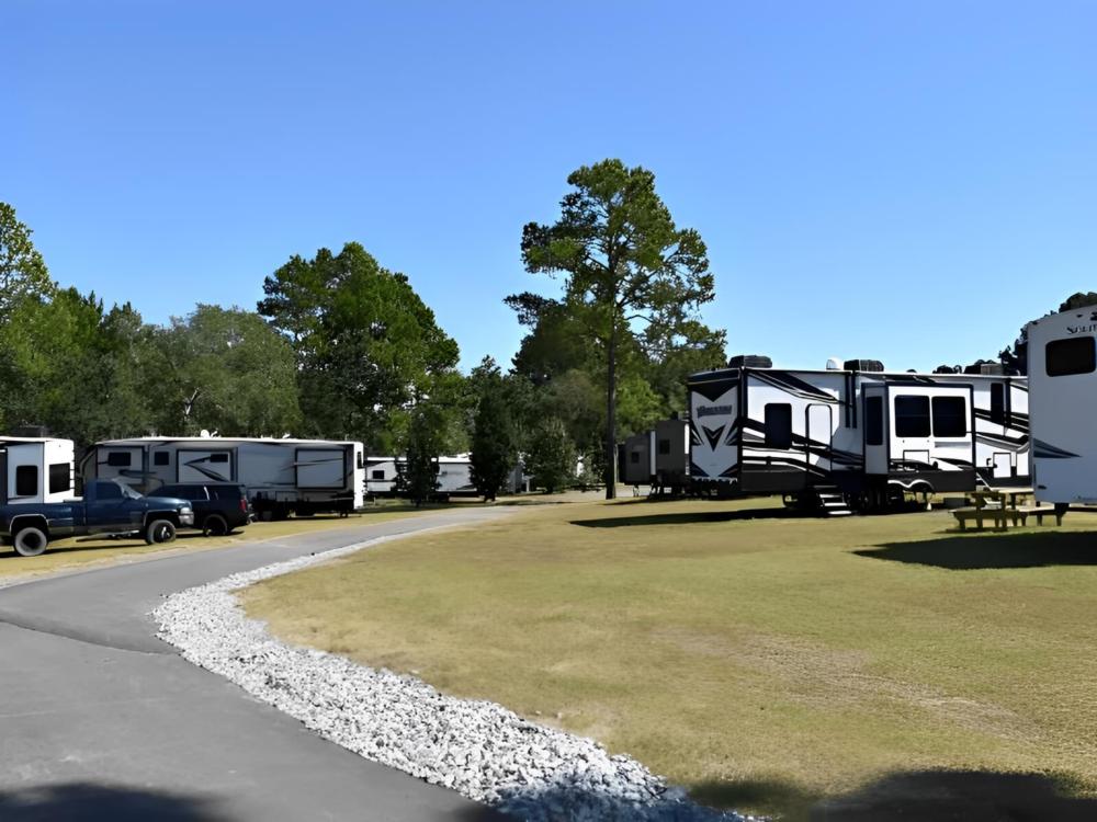Road leading to RV sites