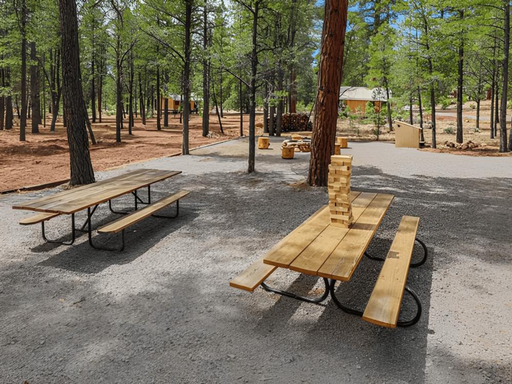 Picnic tables