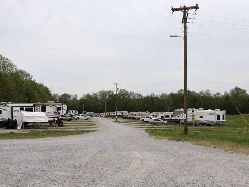 Large area between sites