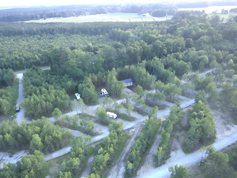 Overhead view at site Natures Trace Park