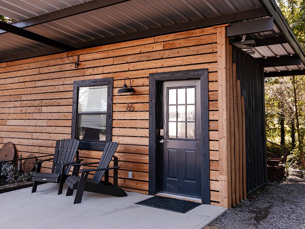 Exterior of a brown building